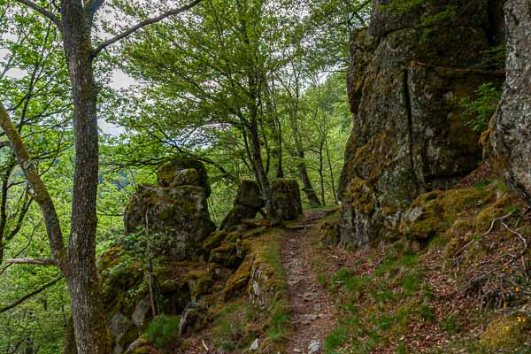 Gorges du Bès, sentier des Espagnols