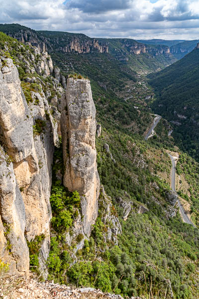 Gorges de la Jonte : le Truel depuis le balcon du Vertige