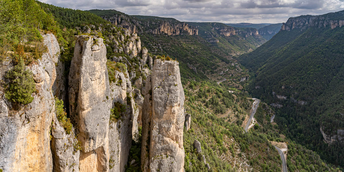Gorges de la Jonte : le Truel depuis le balcon du Vertige