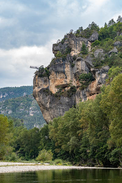 Gorges du Tarn : site de saut à l'élastique des Baumes Hautes