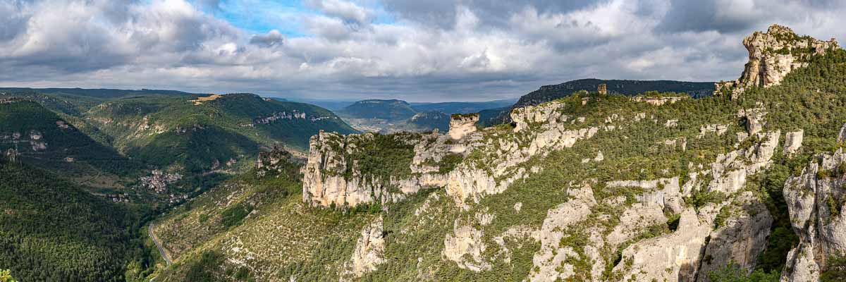 Gorges de la Jonte : rocher de Francbouteille