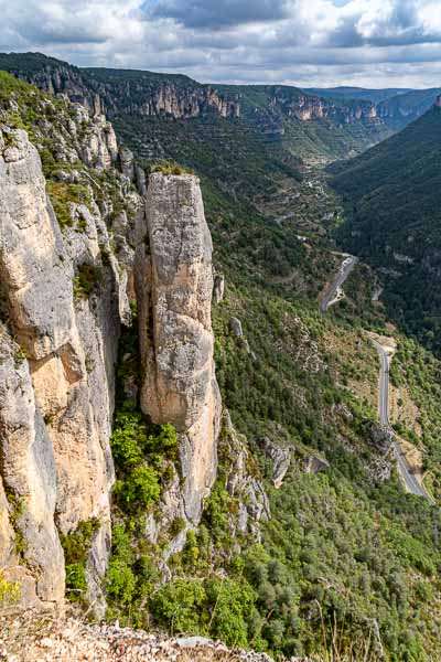 Gorges de la Jonte : le Truel depuis le balcon du Vertige