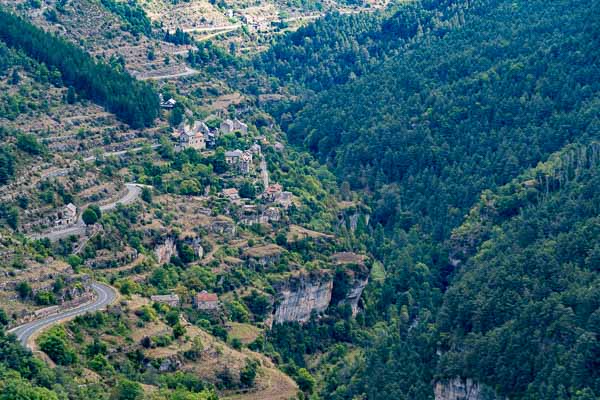 Gorges de la Jonte : le Truel depuis le balcon du Vertige