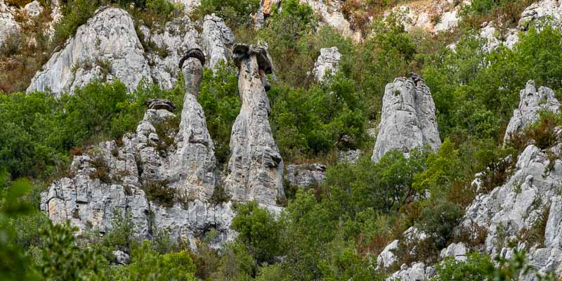 Gorges du Tarn : cheminées de fée