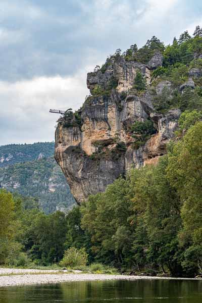 Gorges du Tarn : site de saut à l'élastique des Baumes Hautes