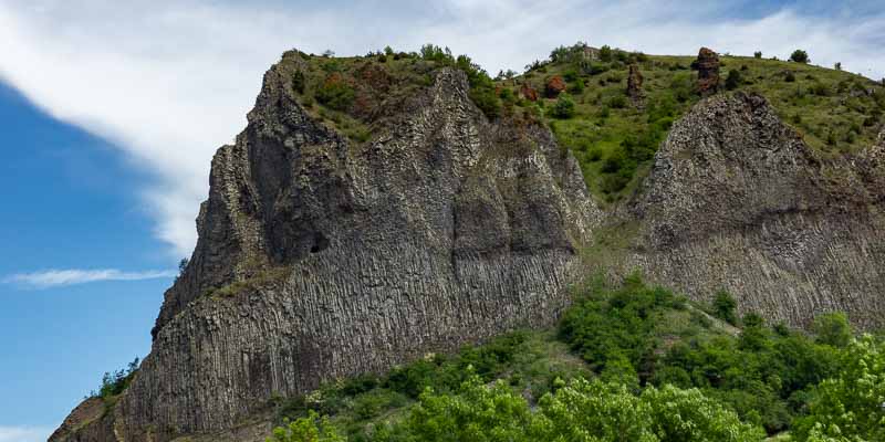 Rocher de Laval : orgues basaltiques