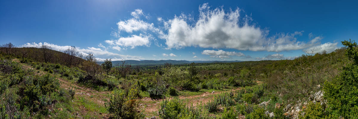 Causse de Blandas : descente vers le Barral