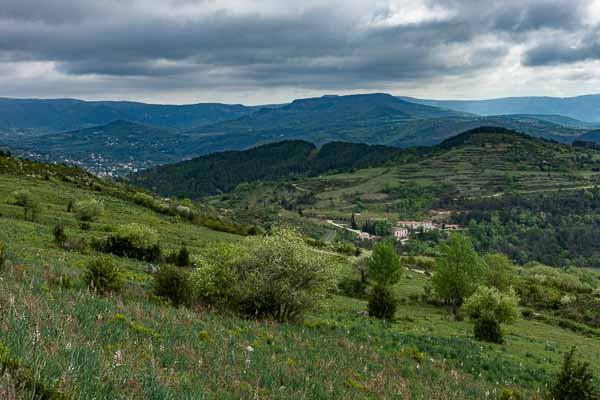 Col de la Défriche, Lodève à gauche