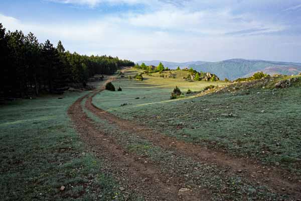 Draille de la Margeride sur le Can de l'Hospitalet