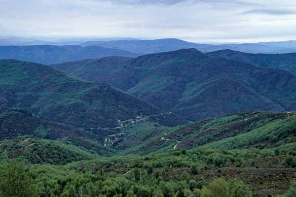 Vallée cévenole à l'est de l'Aigoual