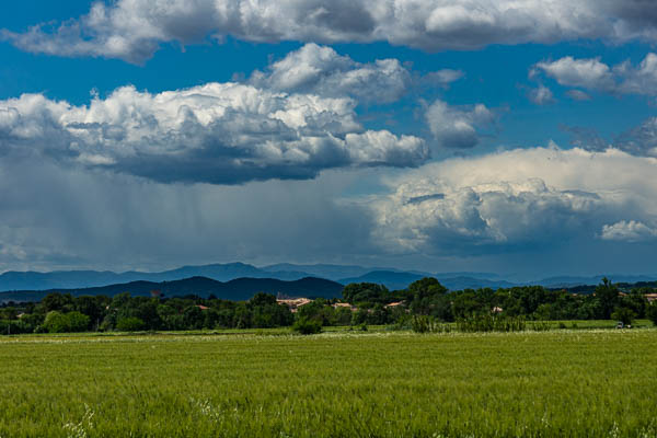 Orage au-dessus de Saint-Chaptes