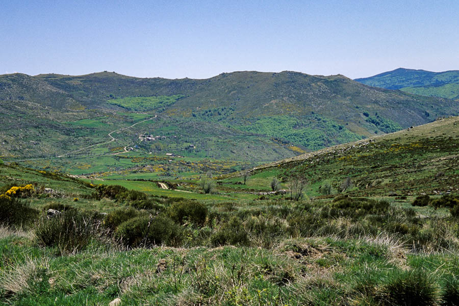 Descente vers Finiels, village de Prat-Souteyran