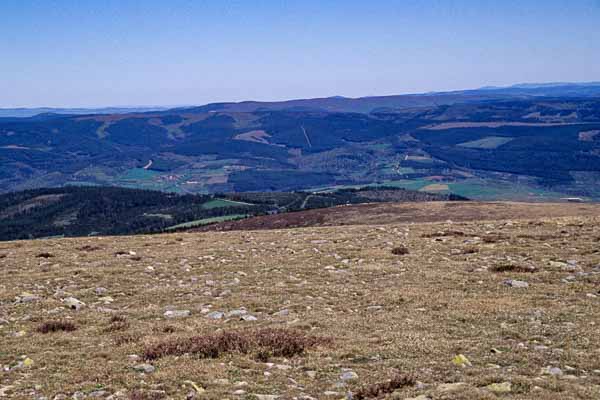 Mont Lozère : vue nord