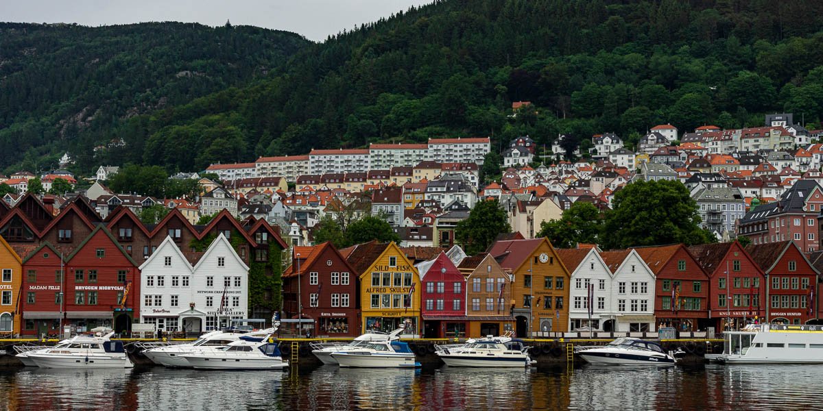 Bergen : entrepôts hanséatiques de Bryggen