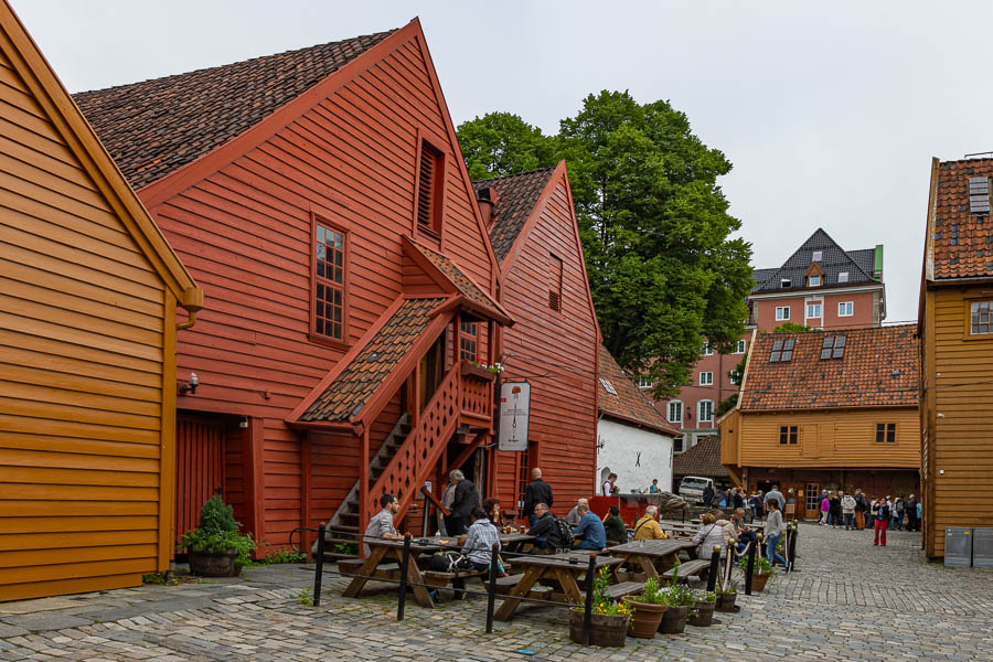 Bergen : entrepôts hanséatiques de Bryggen