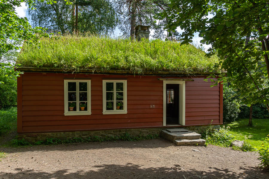 Oslo, Norsk Folkemuseum : école, 1866