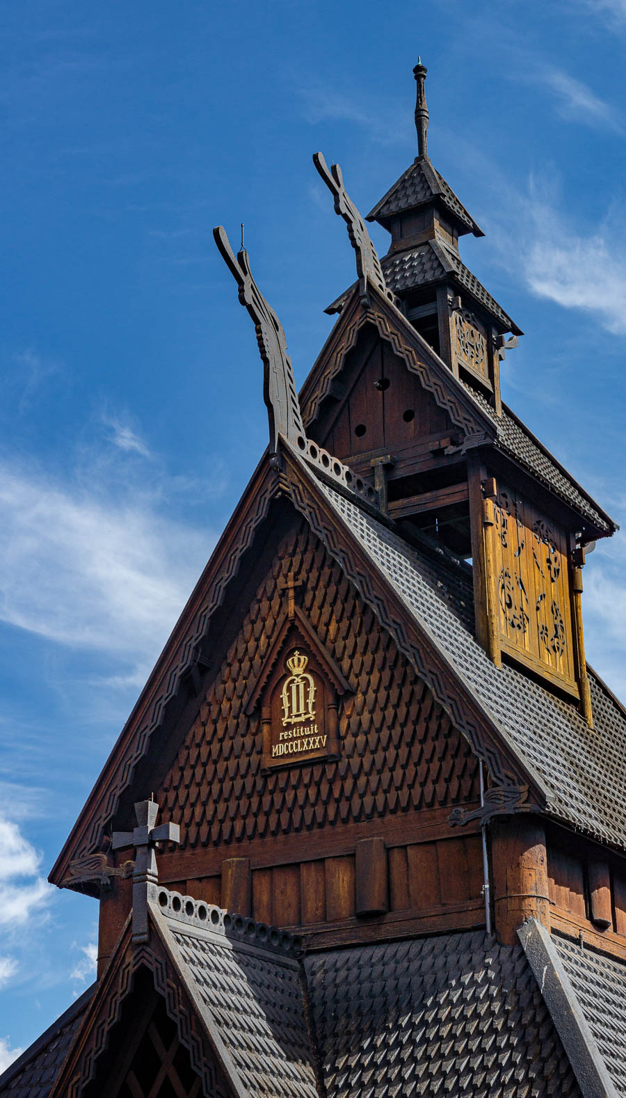 Oslo, Norsk Folkemuseum : stavkirke de Gol, 13e