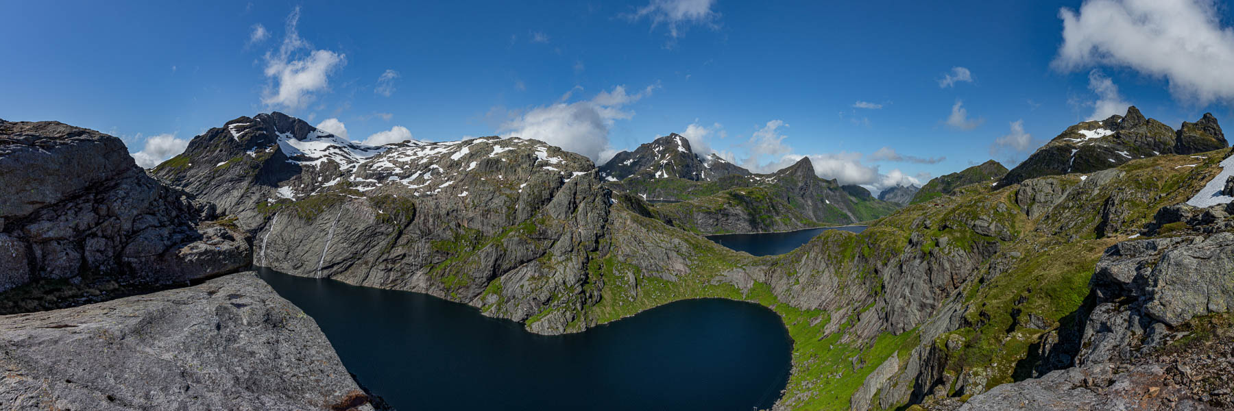 Fjerddalsvatnet et Tennesvatnet, Hermannsdalstind, 1029 m