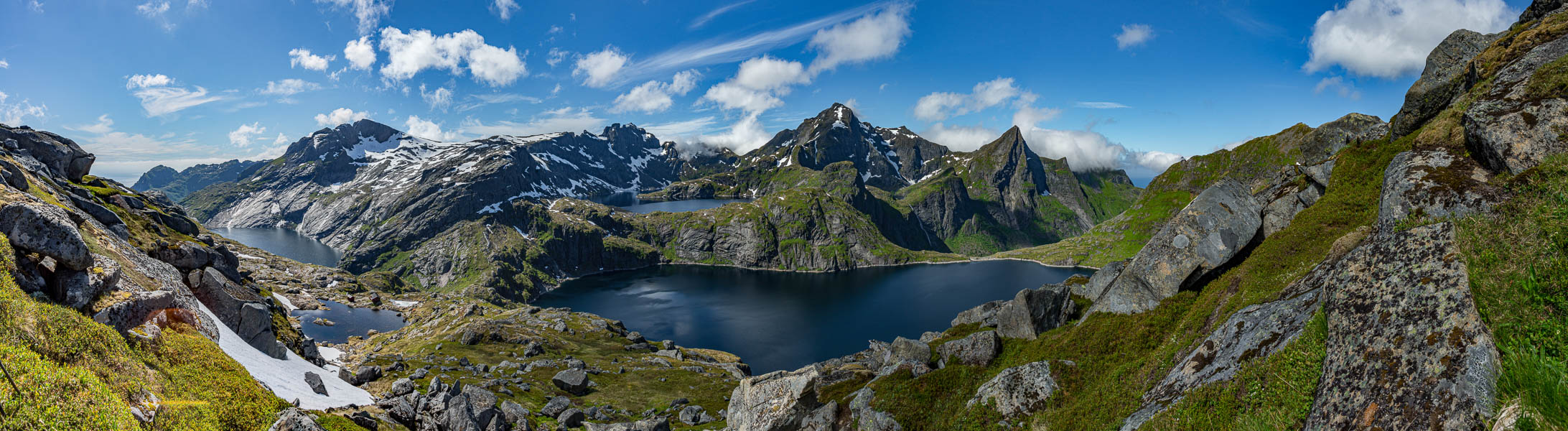 Tennesvatnet et Krokvatnet, Hermannsdalstind, 1029 m