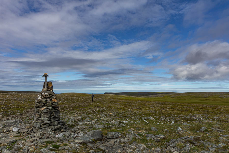 Sentier vers le Knivskjellodden