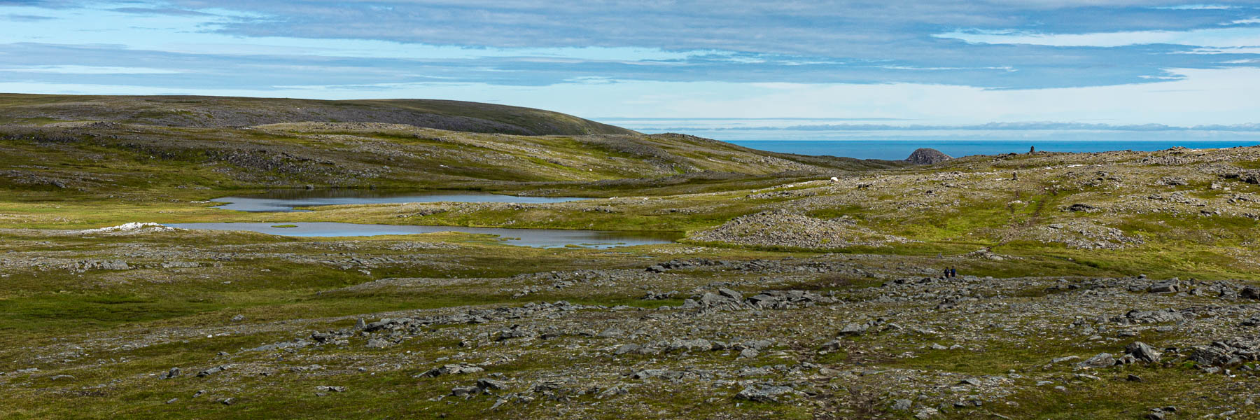 Sentier vers le Knivskjellodden