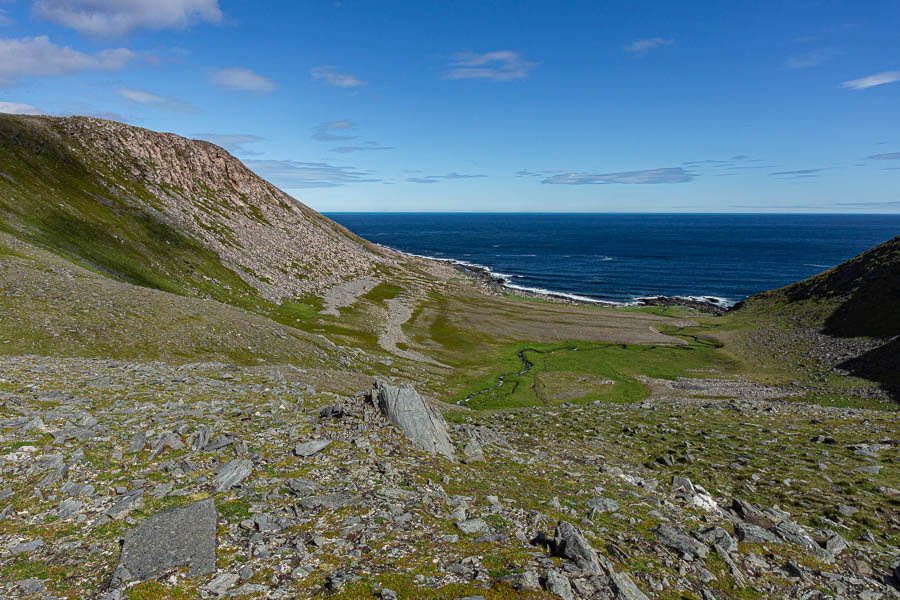 Knivskjellodden : plage