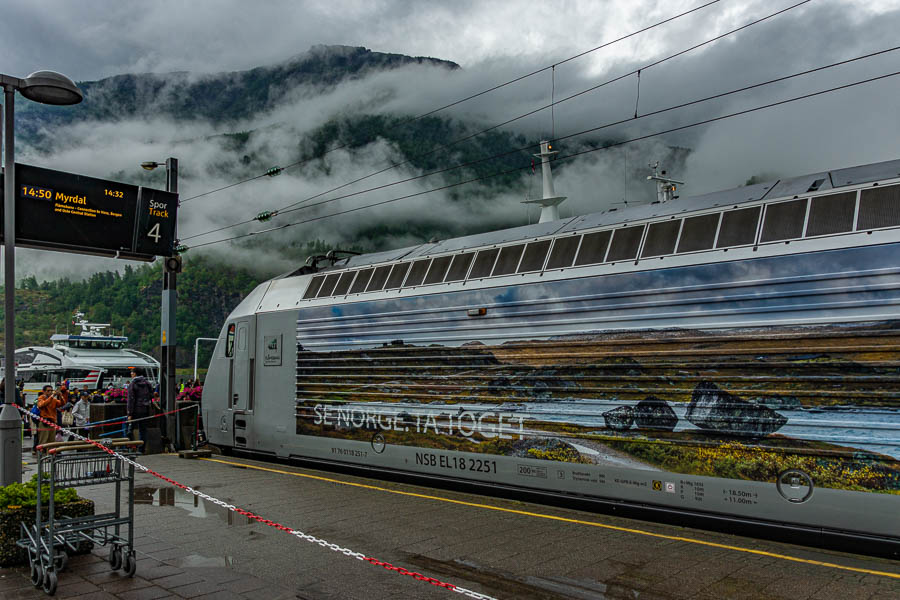 Train de Flåm à Myrdal