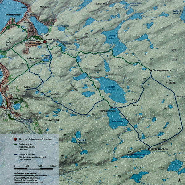 Hammerfest : Itinéraires de rando