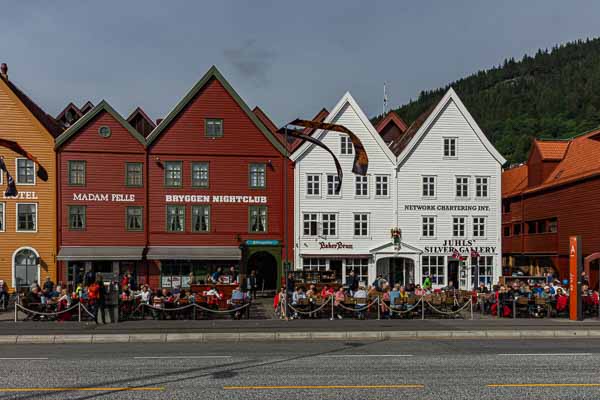 Bergen : entrepôts hanséatiques de Bryggen