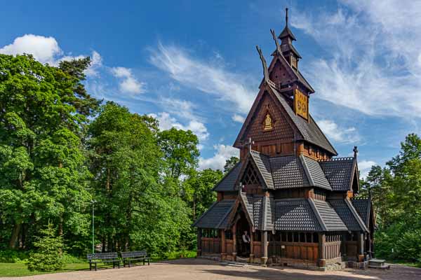 Oslo, Norsk Folkemuseum : stavkirke de Gol, 1216