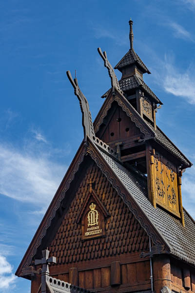 Oslo, Norsk Folkemuseum : stavkirke de Gol, 13e