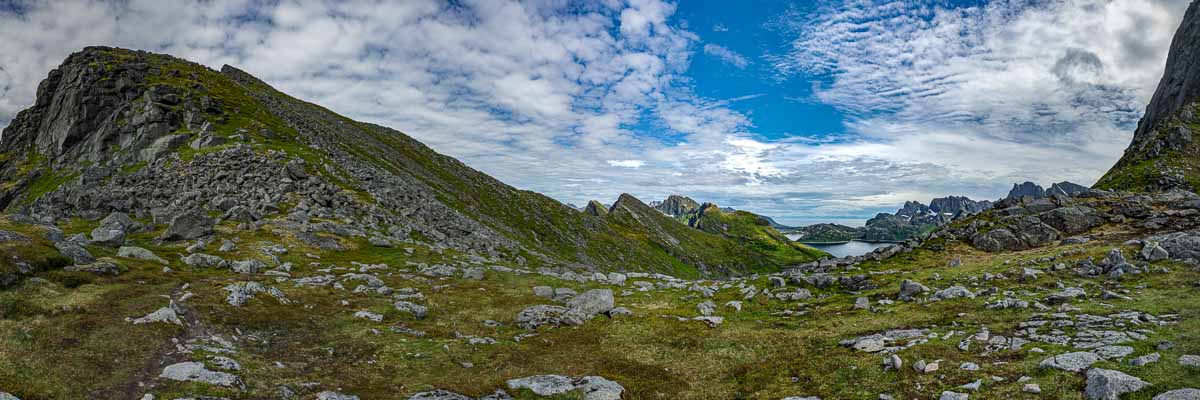 Col entre Kjerkfjord et Selfjord