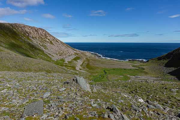 Knivskjellodden : plage