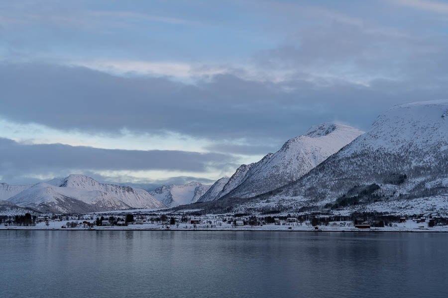 Sortland : vue vers Hinnøya