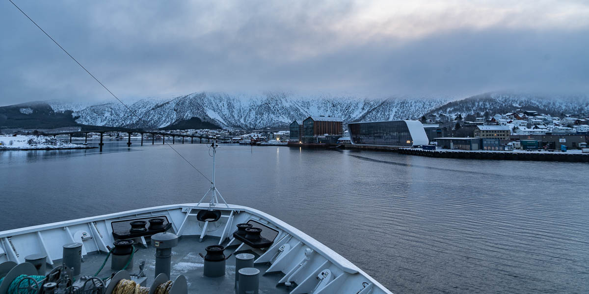 Arrivée à Stokmarknes