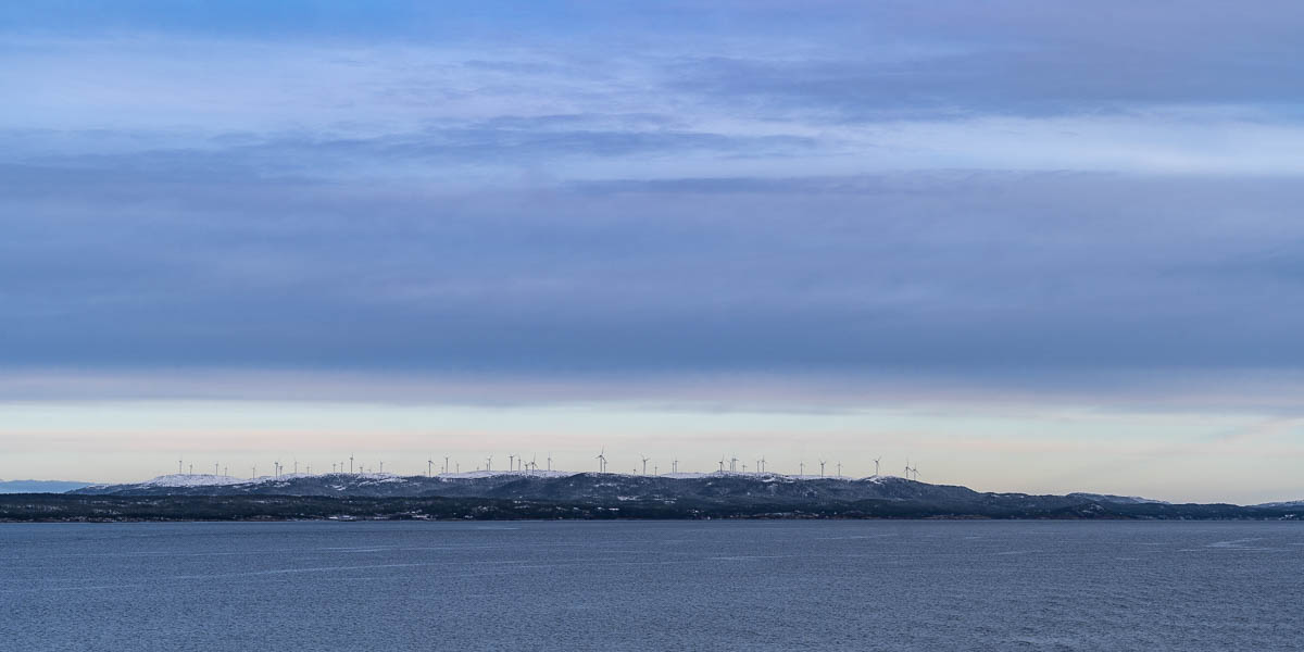 Trondheimsleia : éoliennes sur Hitra