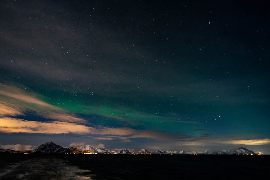Aurore boréale sur les Lofoten