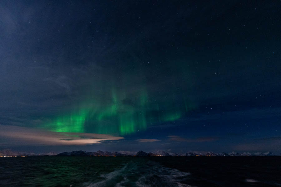 Aurore boréale sur les Lofoten