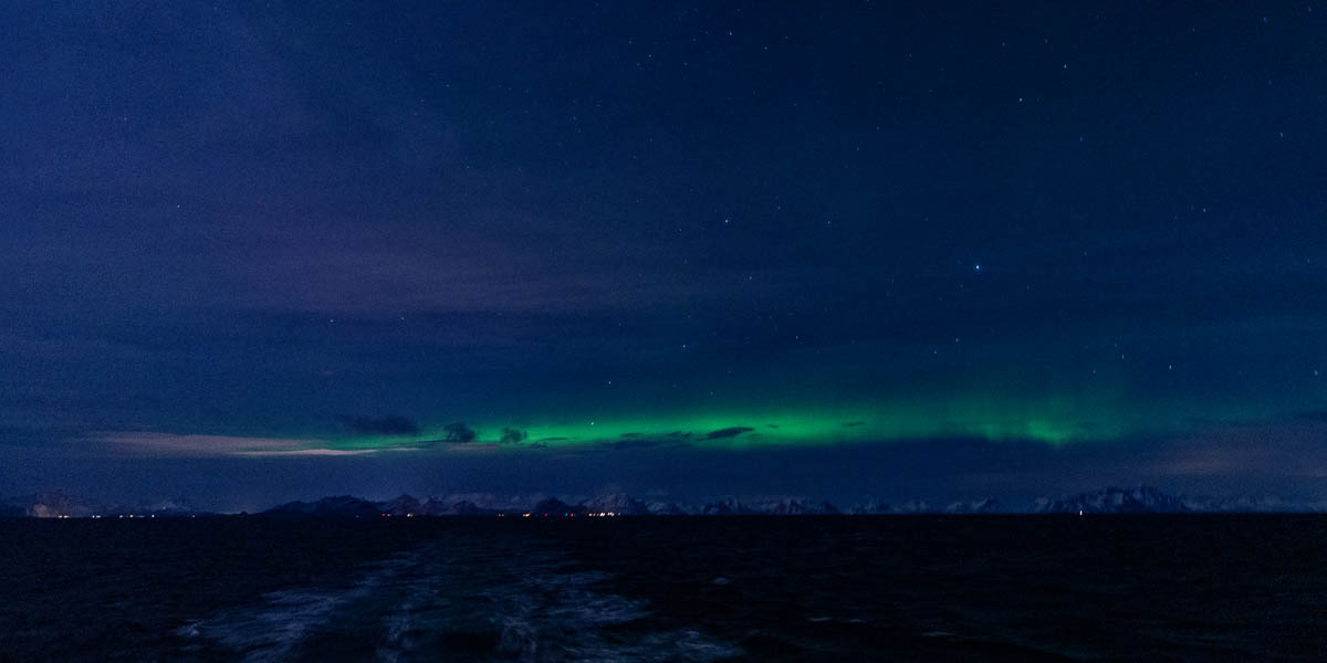 Aurore boréale sur les Lofoten