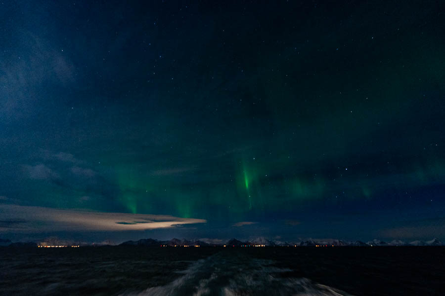 Aurore boréale sur les Lofoten