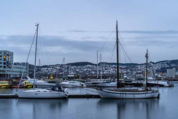 Trondheim : port, voiliers