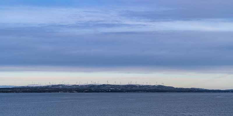 Trondheimsleia : éoliennes sur Hitra
