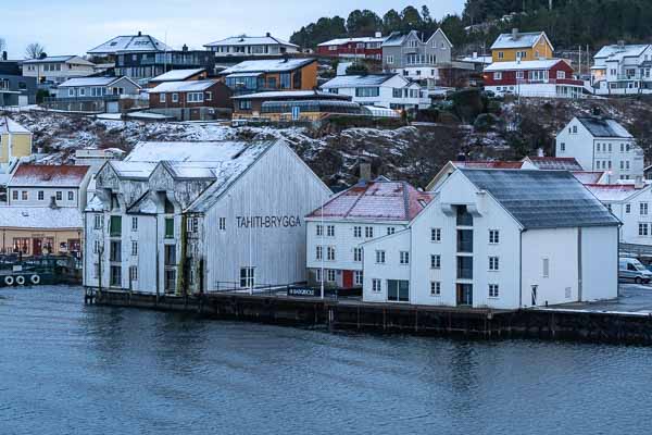 Kristiansund : anciens entrepôts de Tahiti
