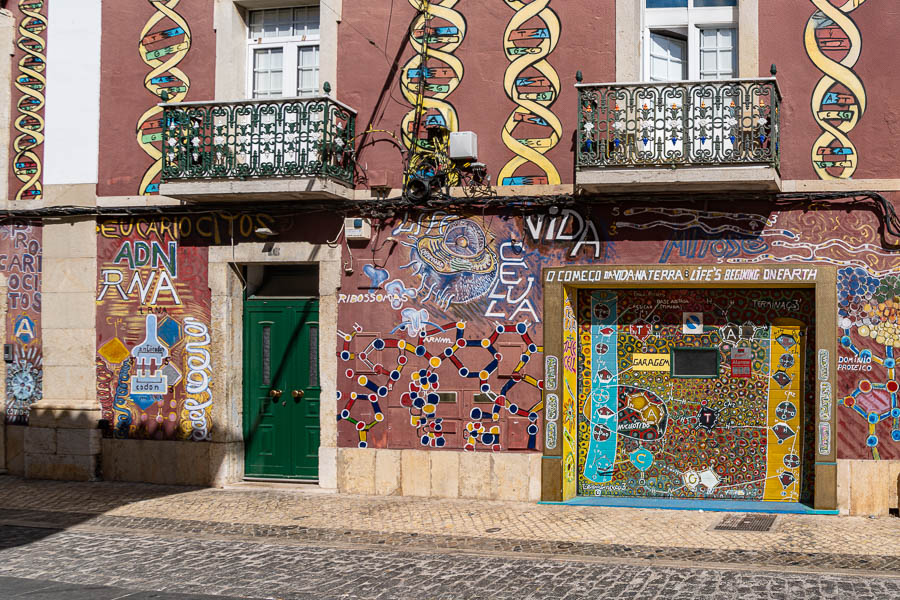 Faro, rua Filipe Alistao : peinture murale