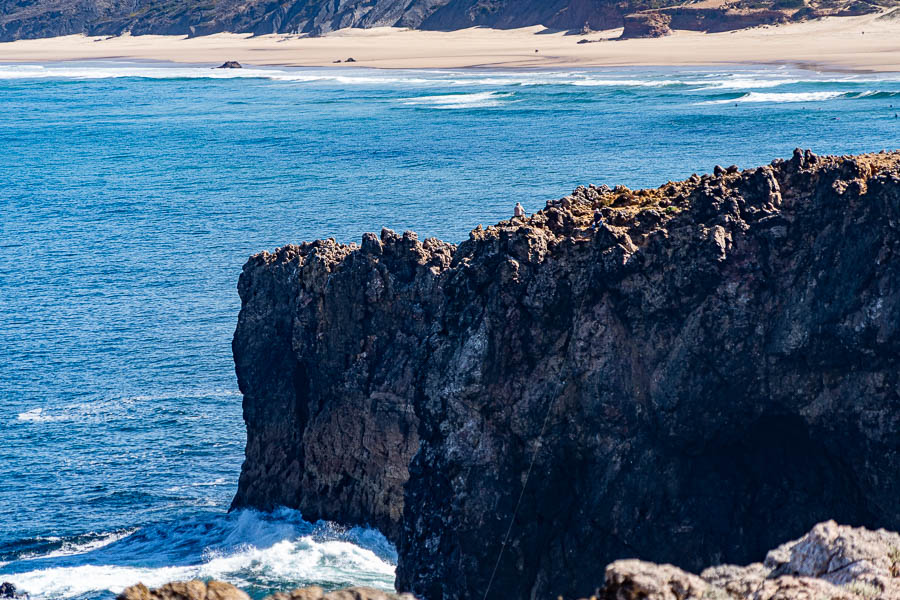 Costa Vicentina : falaises de Carrapateira, pêcheurs