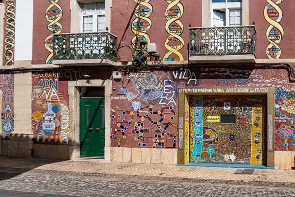 Faro, rua Filipe Alistao : peinture murale