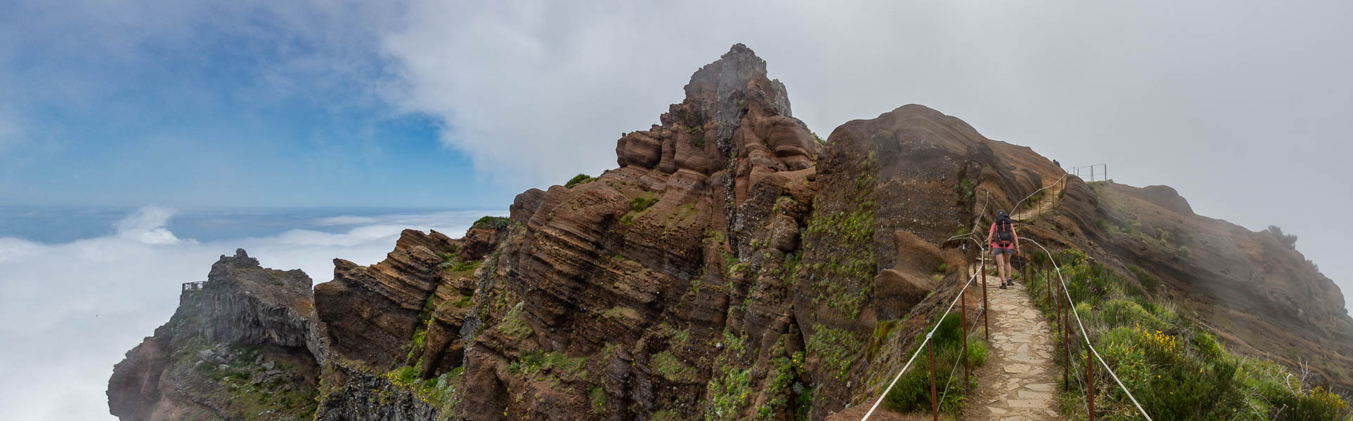 Belvédère, Pedra Rija, sentier entre pico das Torres et pico do Arieiro