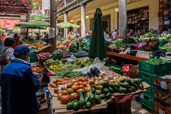Funchal : mercado dos lavradores, légumes