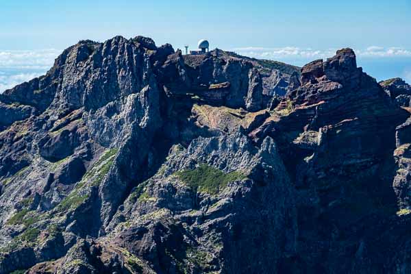 Pico do Arieiro, 1818 m, et pico das Torres, 1851 m