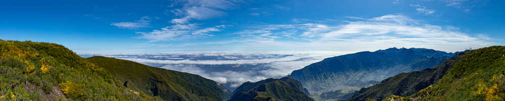 Pico Ruivo do Paúl da Serra, 1640 m, vue est